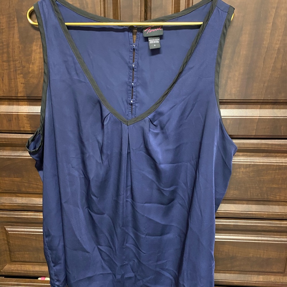 Torrid Navy Blue & Black Tank